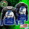 NHL St. Louis Blues Custome Name And Number Hockey Knitted Ugly Christmas Sweater
