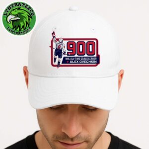 Official Alexander Ovechkin Is The Leagues First Player To Score At Least 900 Goals White Classic Cap Snapback Hat