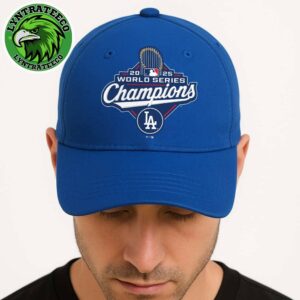 Official Logo Los Angeles Dodgers Fanatics 2025 World Series Champions Classic Cap Snapback Hat
