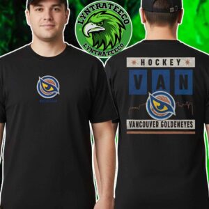 Official Vancouver Goldeneyes Stadium Essentials Big Shot Urban 2025 Two Sided Print Unisex T-Shirt