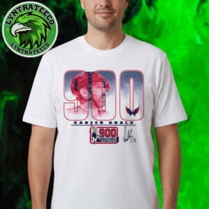 Official Washington Capitals Alexander Ovechkin 900th Career Goal NHL White Unisex T-Shirt