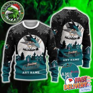 San Jose Sharks Christmas Gift NHL 2025 Custom Ugly Hockey Christmas Sweater
